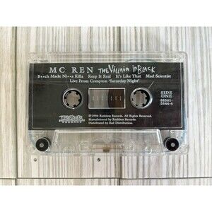 MC Ren The Villain In Black Cassette Tape 1996 Ruthless Records 90s Rap Music
